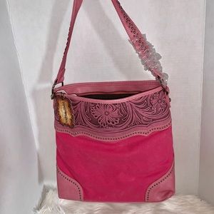 Boho Montana West Pink Purse w/concealed insert